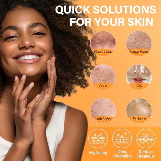 ulluxe FACIAL CLAY MASK SET - VITAMIN C TURMERIC FACE MASK, DEAD SEA MUD & SALICYLIC ACID (BHA) MASK FOR PORE CLEANSING, BRIGHTENING, BLACKHEADS & DARK SPOTS, FACE MASKS SKINCARE GIFT FOR WOMEN, 2.82 OZ EACH - Image 4